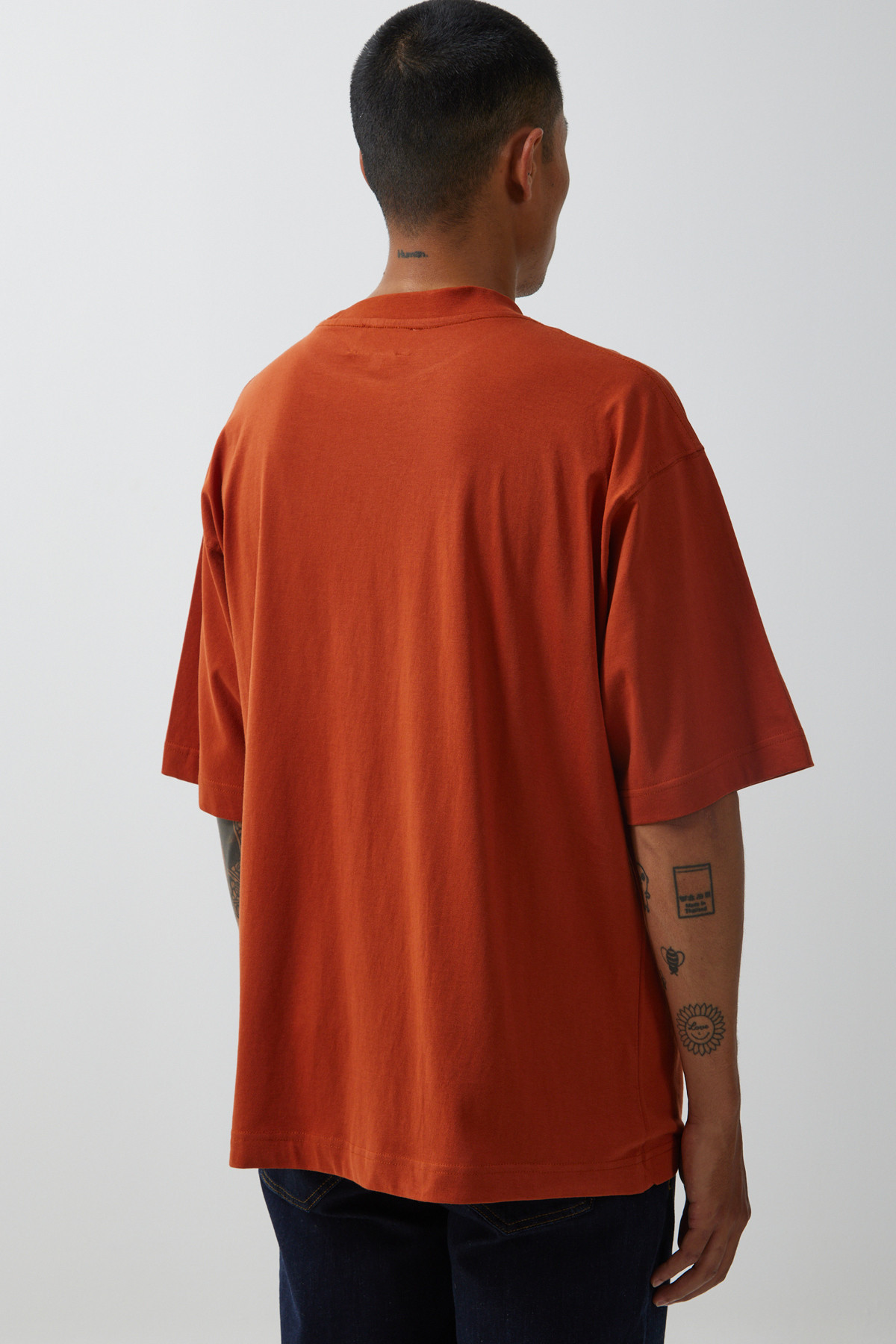 Baptiste round neck T-shirt Rust
