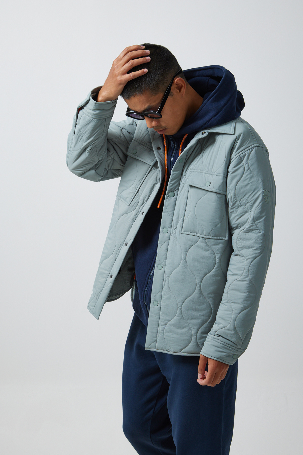Raoul quilted jacket Ardoise