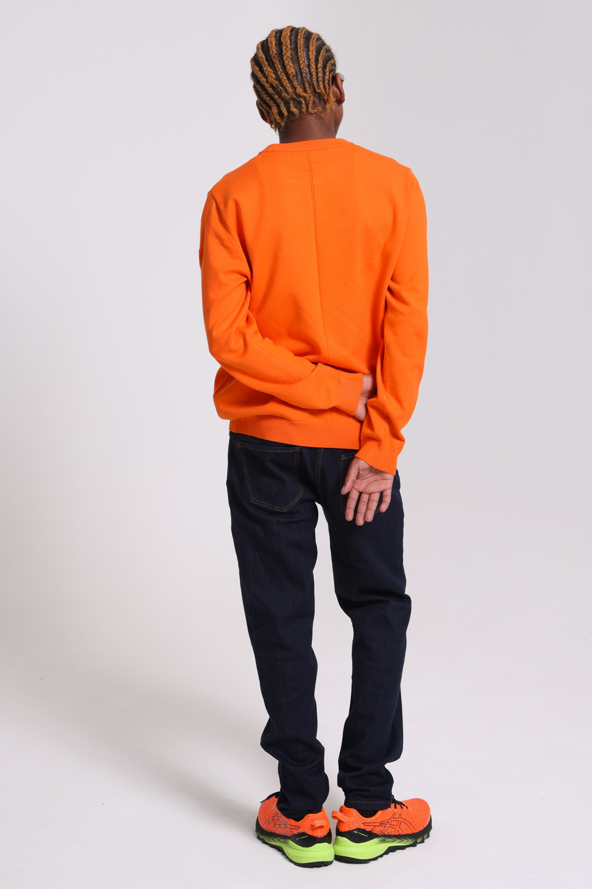 Alois round neck sweater Orange