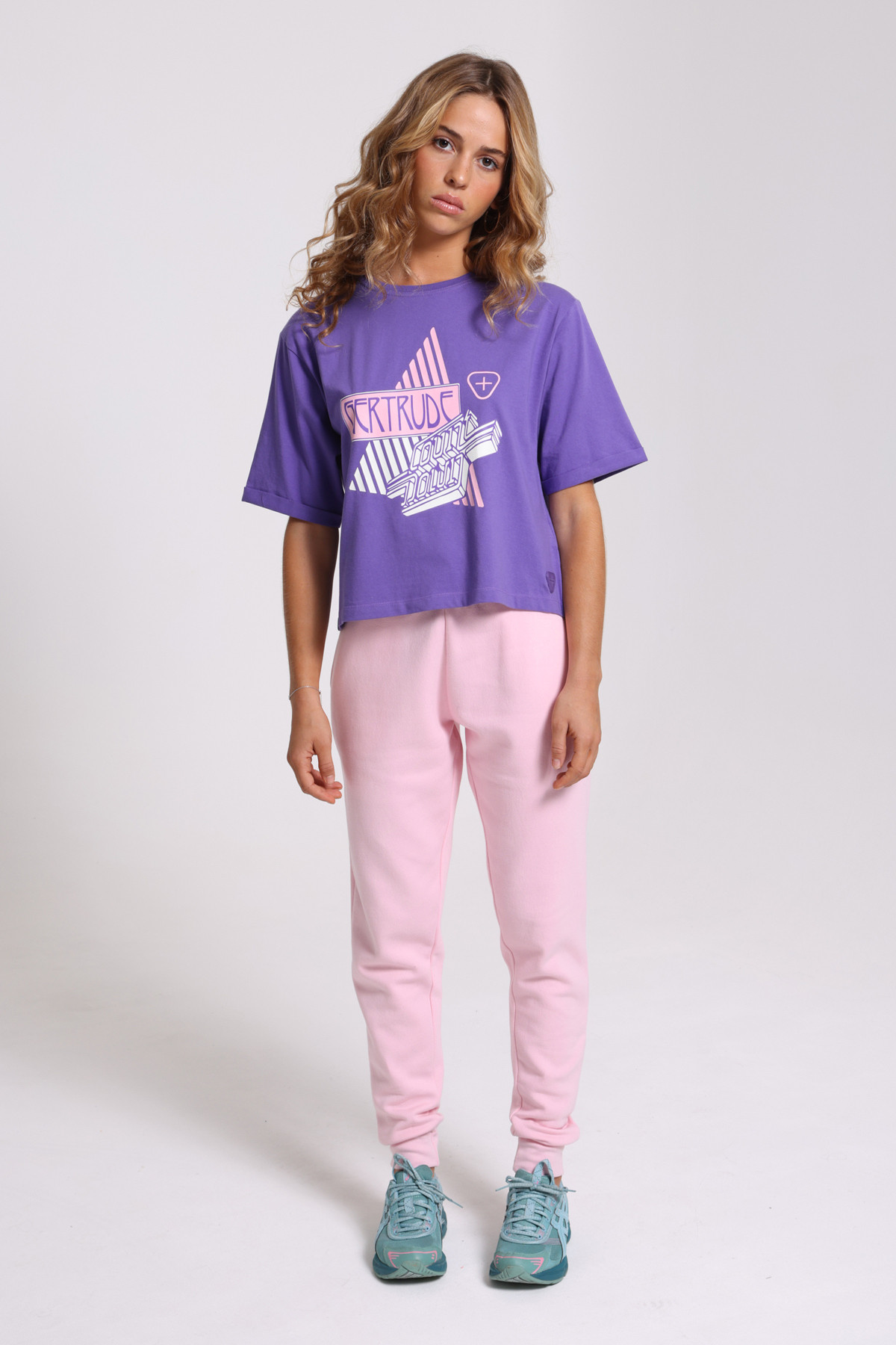 T-shirt col rond femme LISETTE violet GertrudeGaston