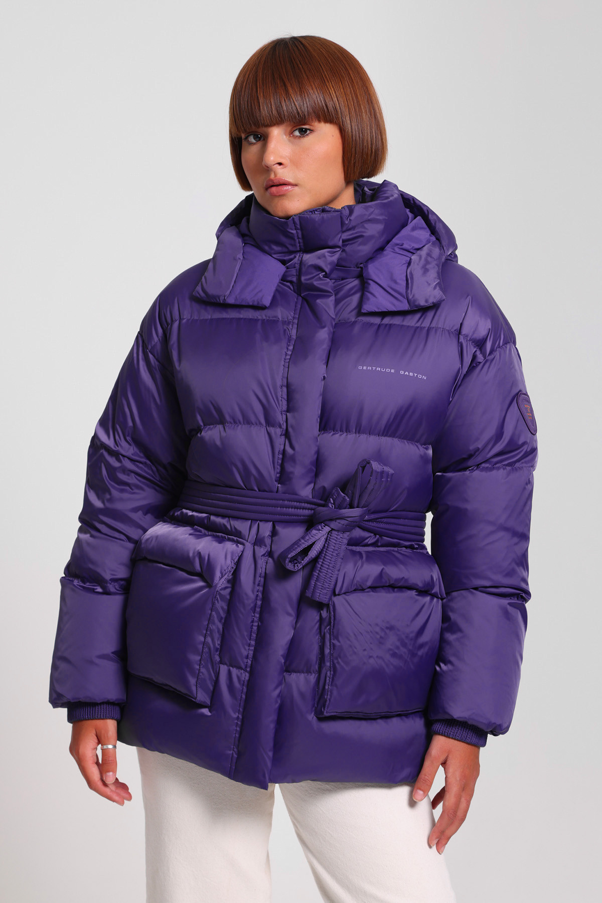 Manie maxi puffy jacket Purple