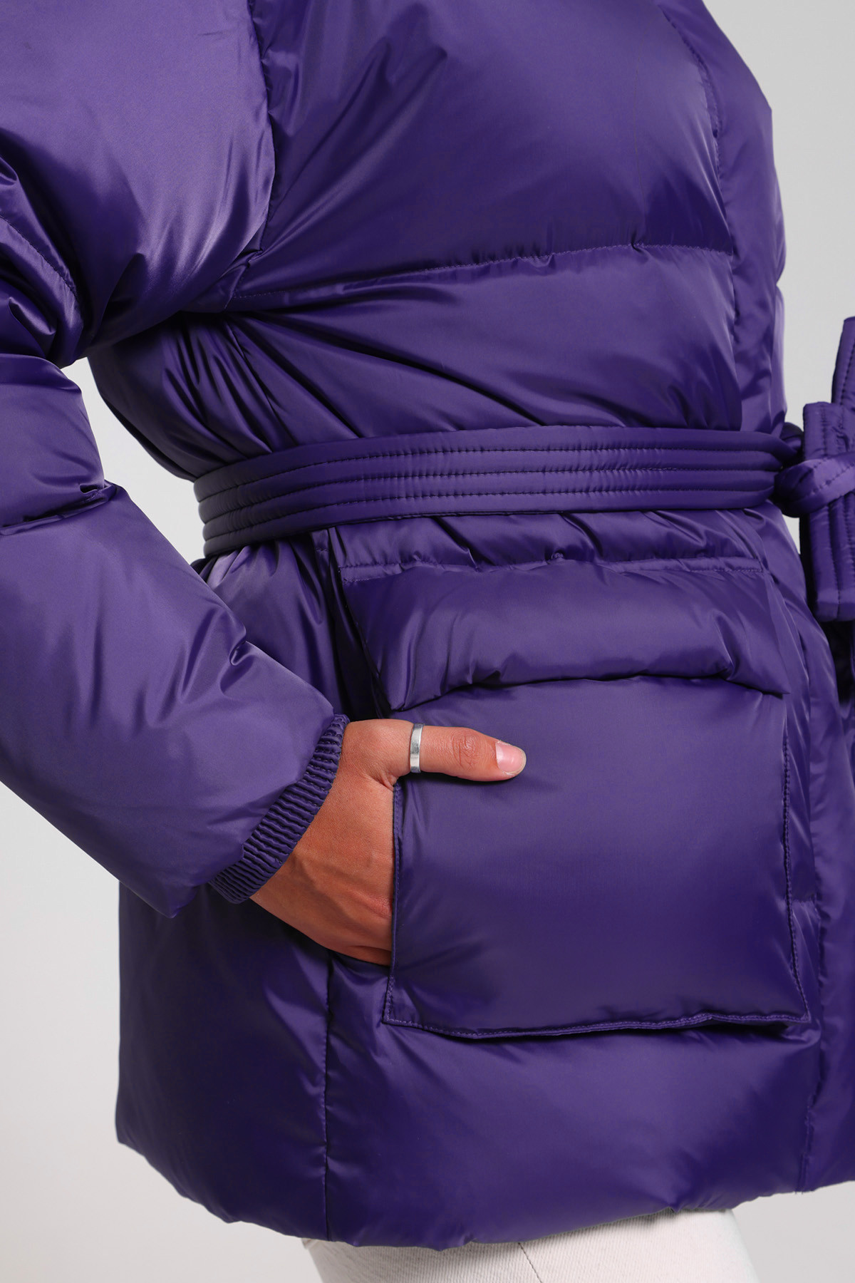 Manie maxi puffy jacket Purple
