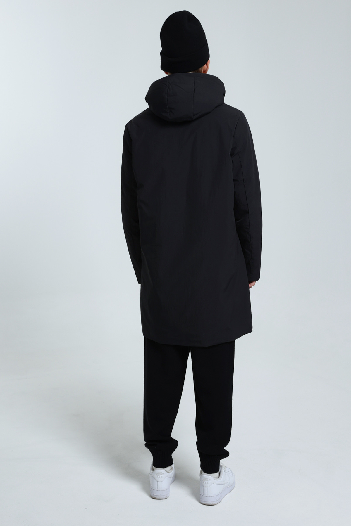 Loic mid-length coat Black