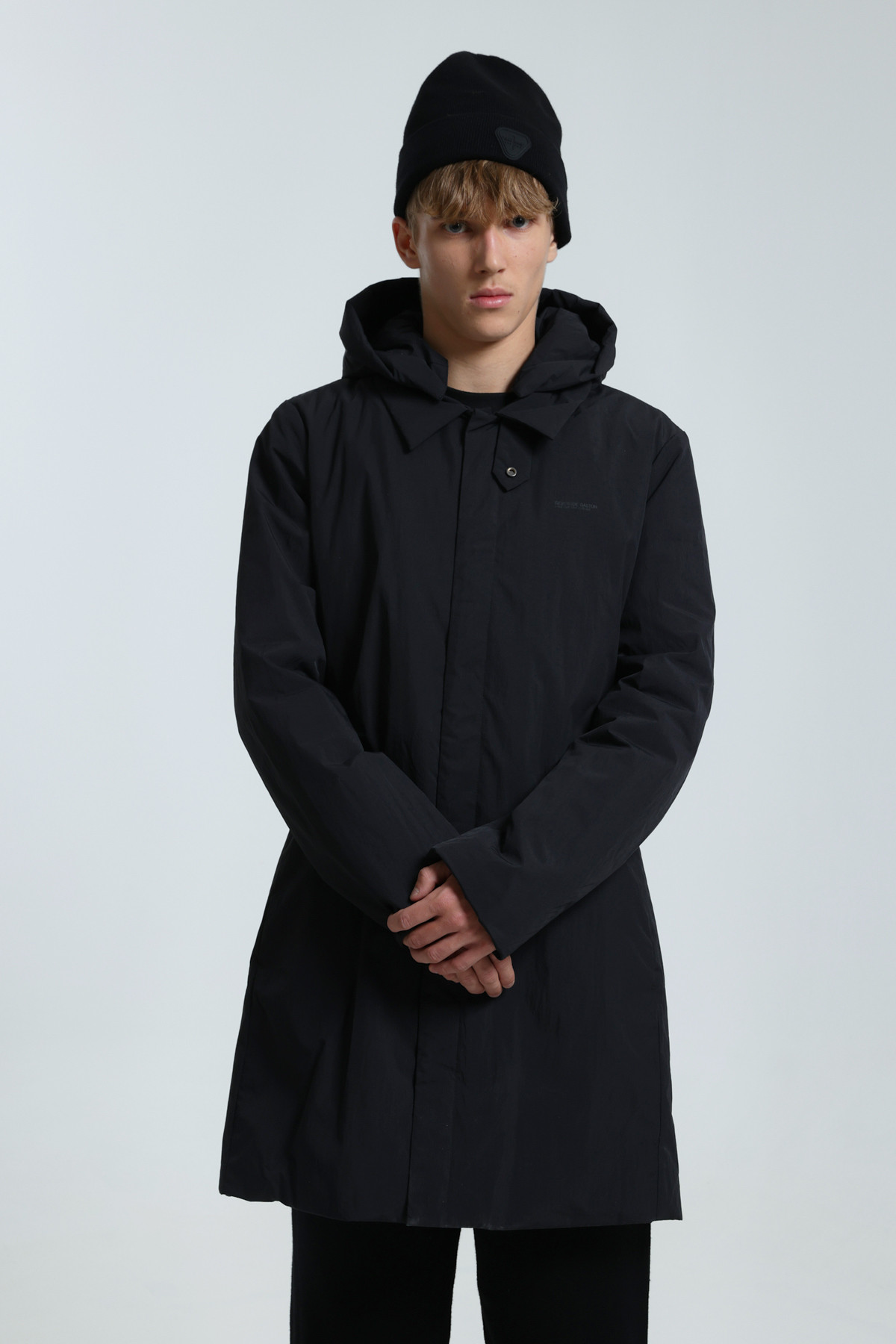 Loic mid-length coat Black