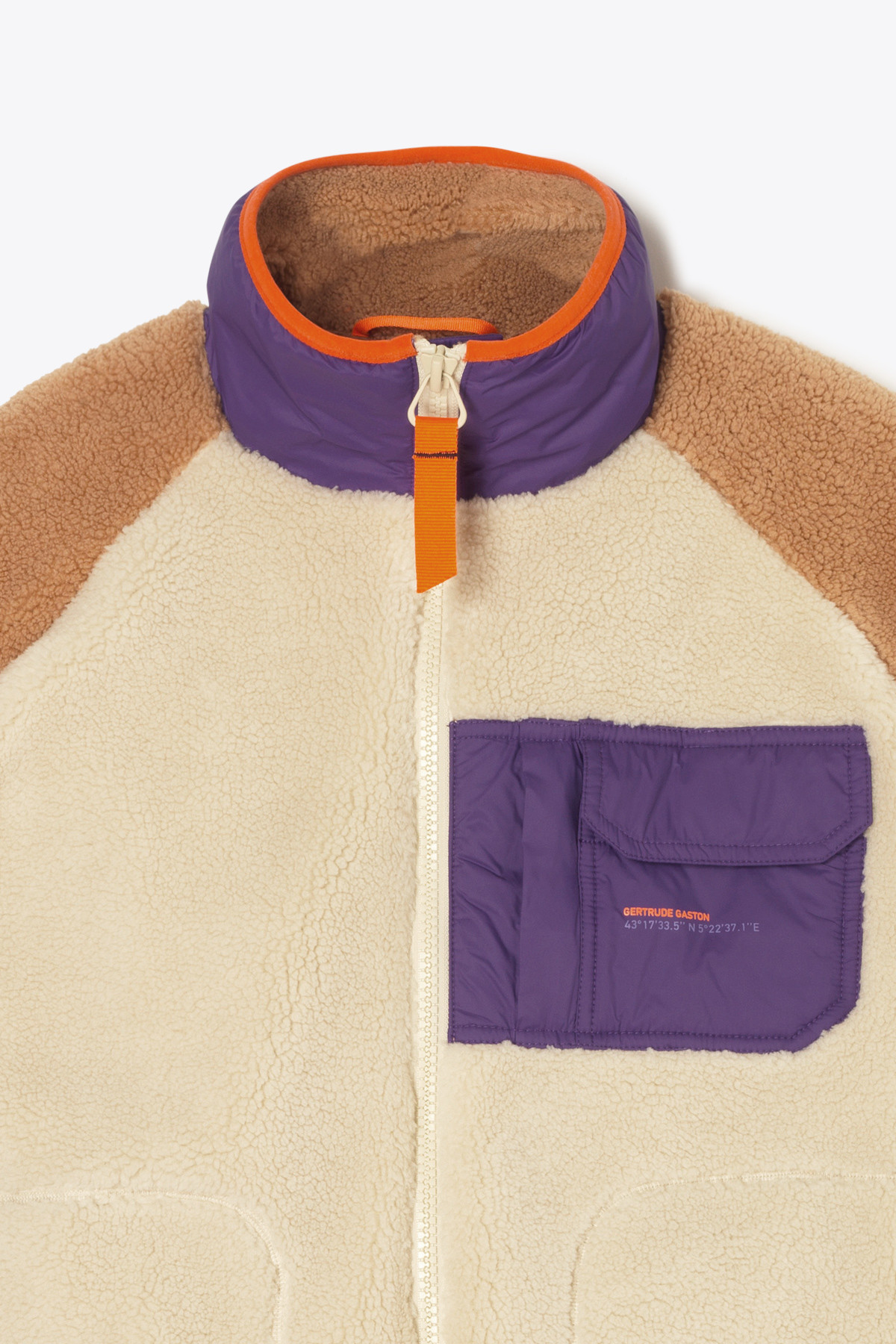 Raphy sherpa jacket Purple
