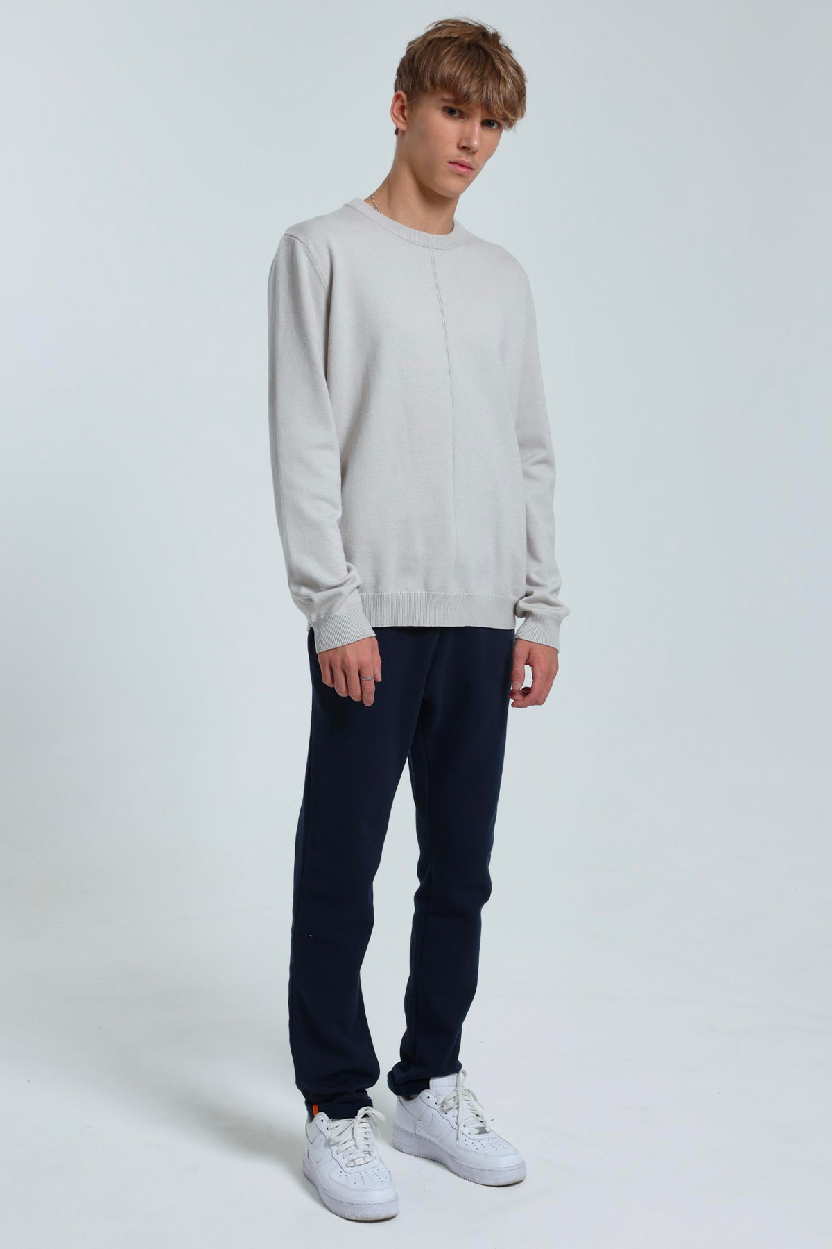 Alois round neck sweater Grey