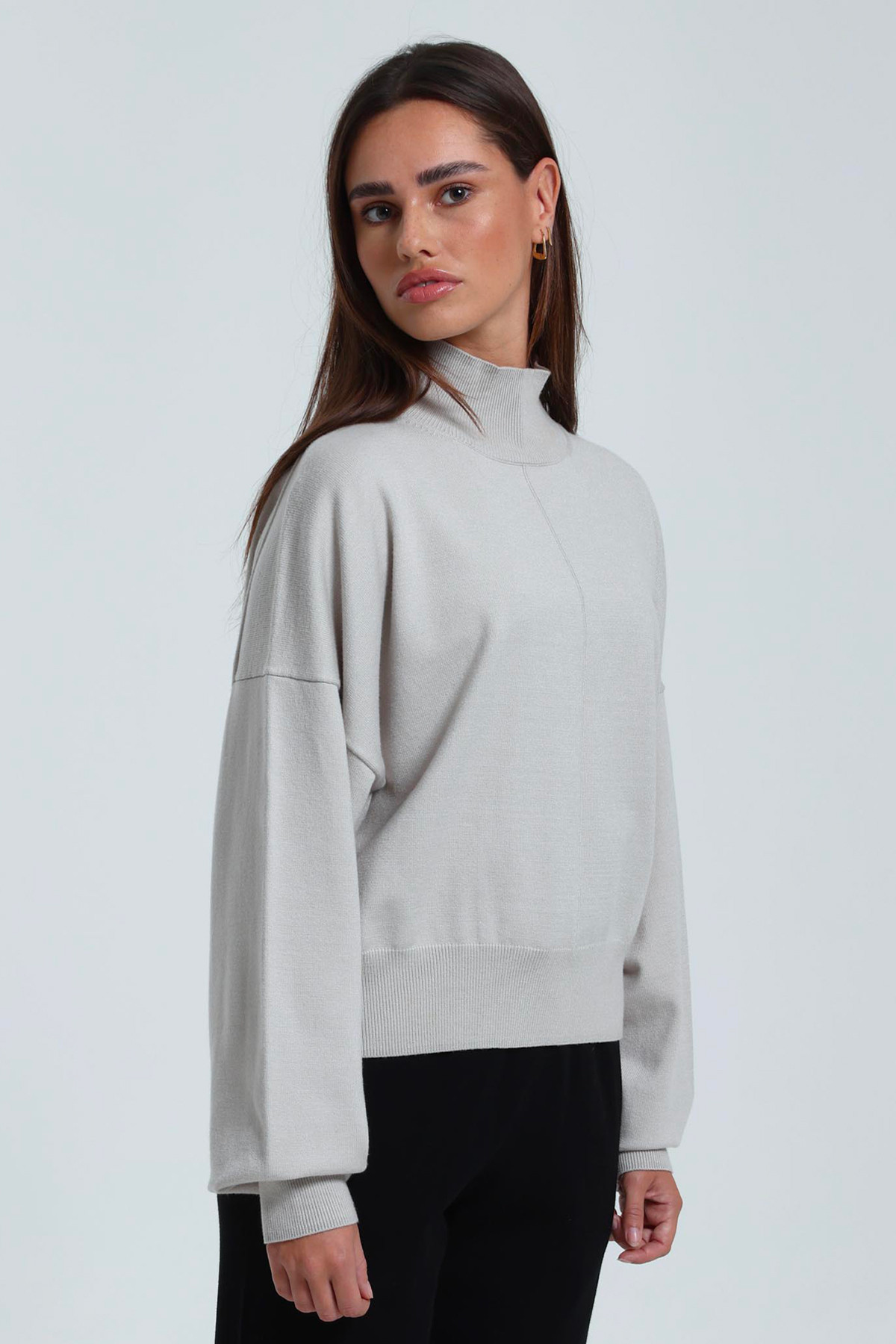 Anais turtleneck sweater Grey