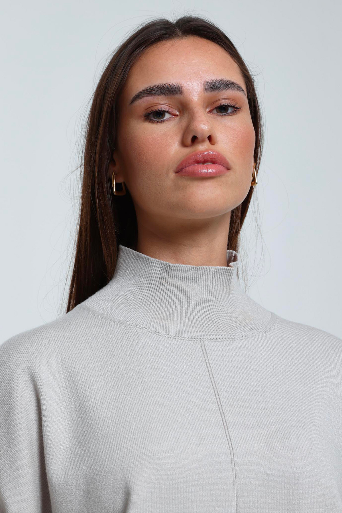 Anais turtleneck sweater Grey