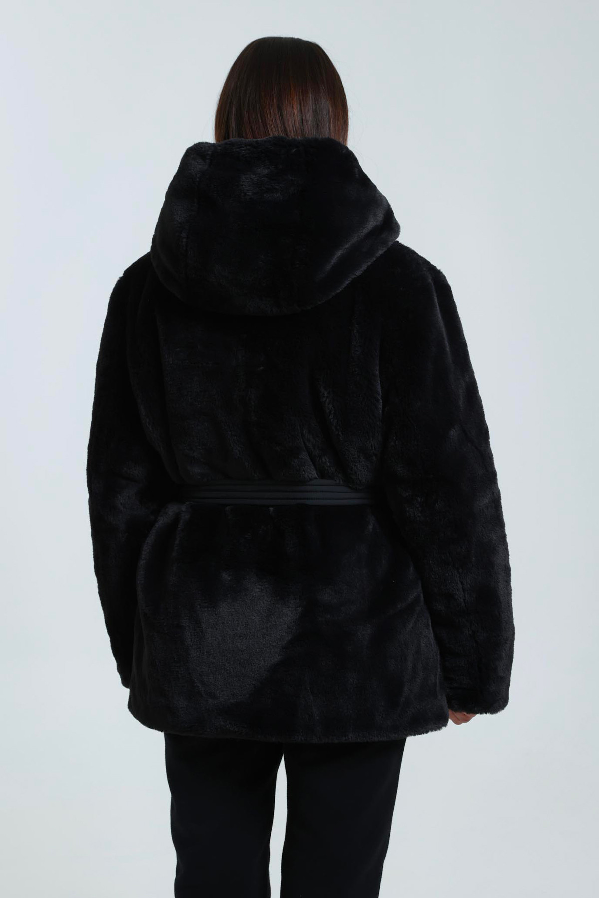 Fortunee synthetic fur coat Black