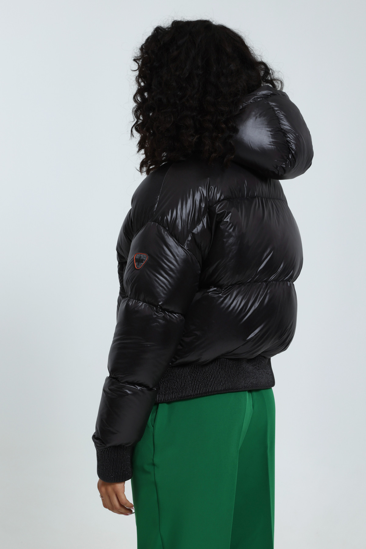 Leonore puffy bomber jacket Black