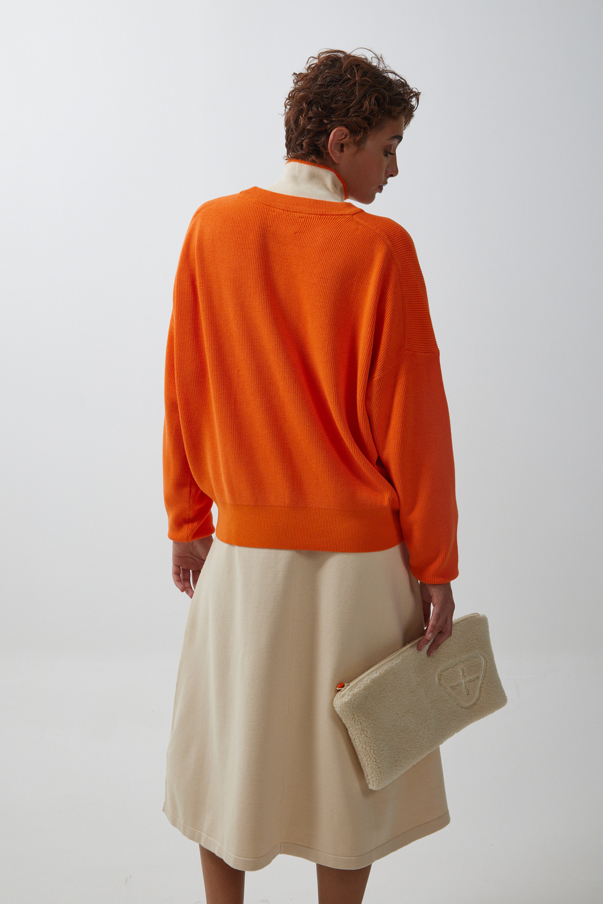 Round neck sweater Armelle Orange