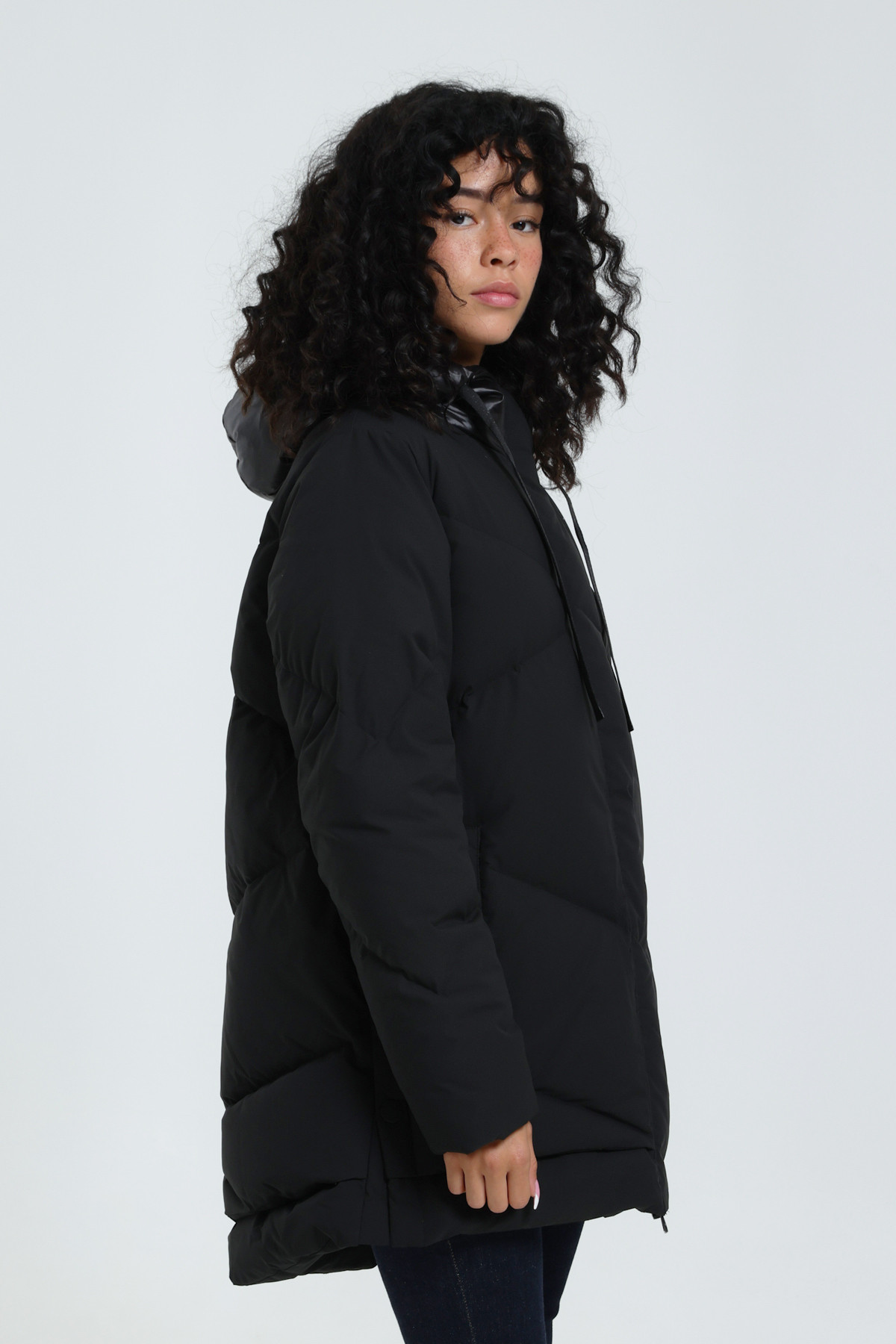 Mid-length down jacket Marinette Black