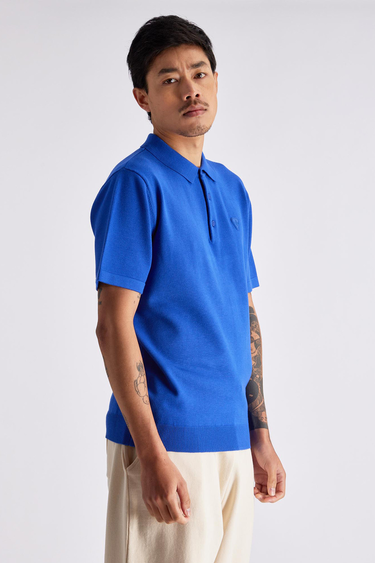 Adri knitted polo shirt Outremer