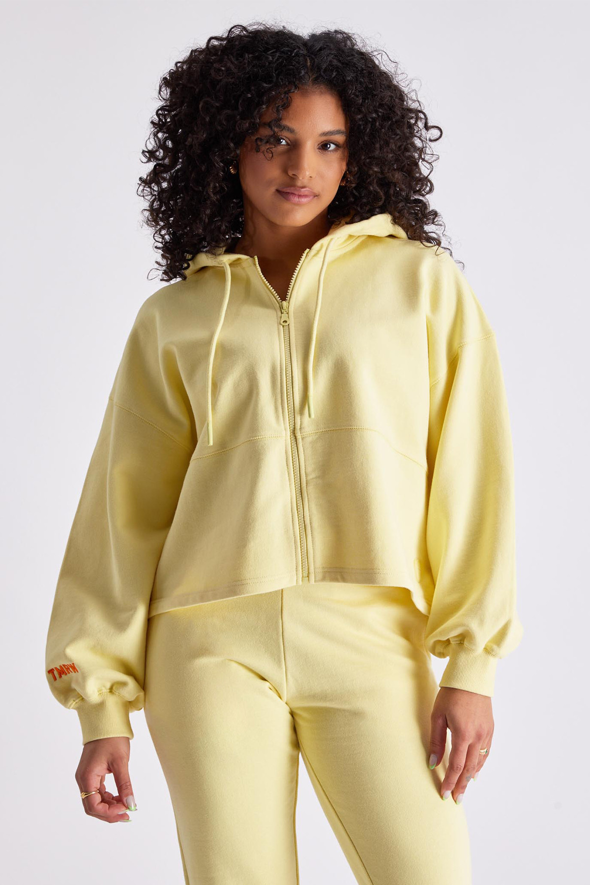 Yellow women's zipped hoodie AMANDA GertrudeGaston, long sleeves