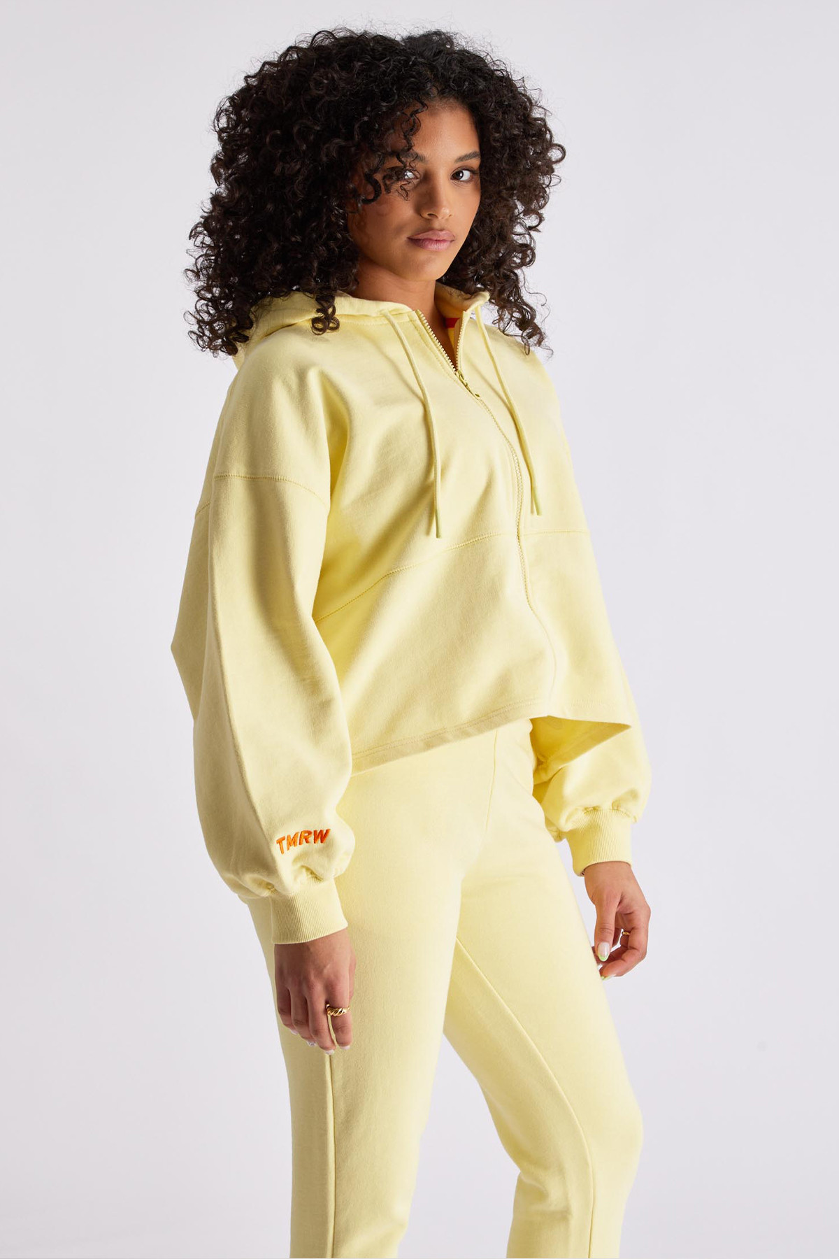 Yellow women's zipped hoodie AMANDA GertrudeGaston, long sleeves
