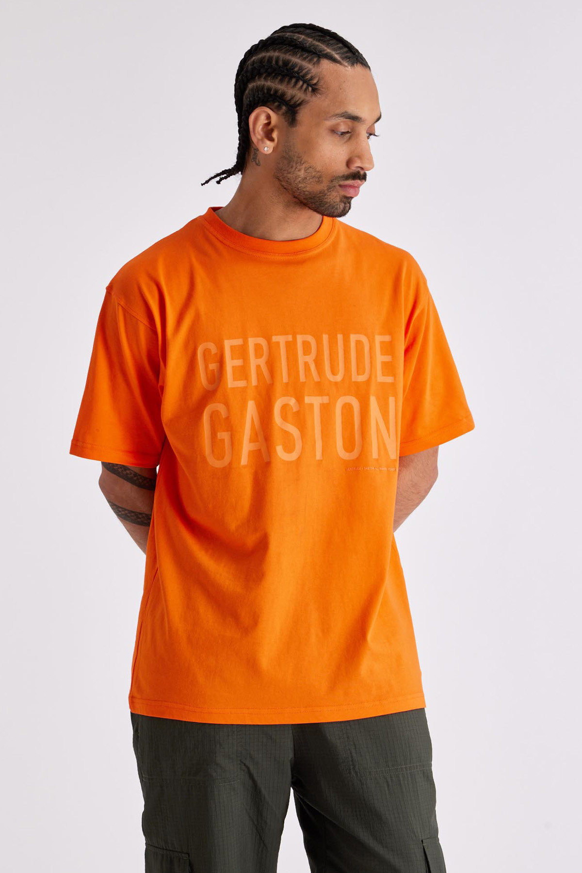 Leopold round neck T-shirt Orange