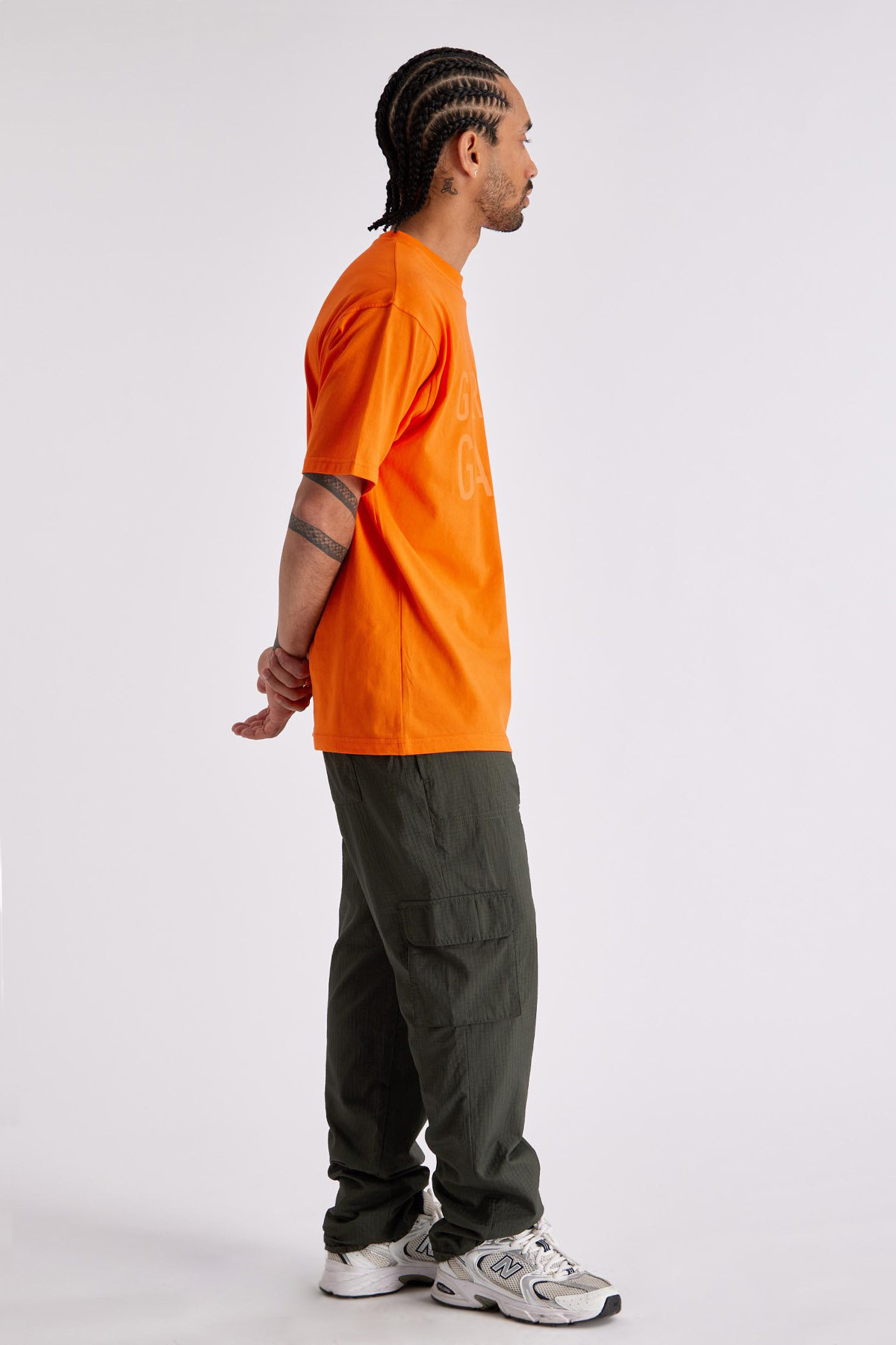 T-shirt col rond Leopold Orange