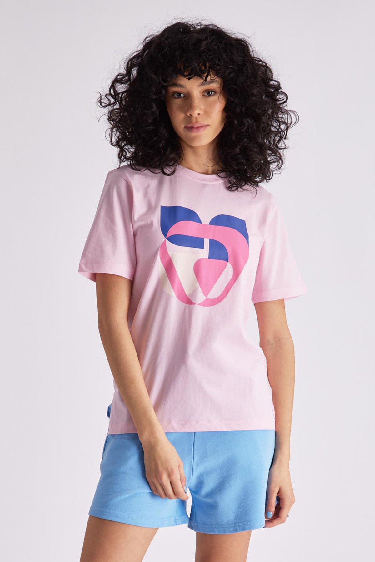 Women Lison Pink printed T-shirt