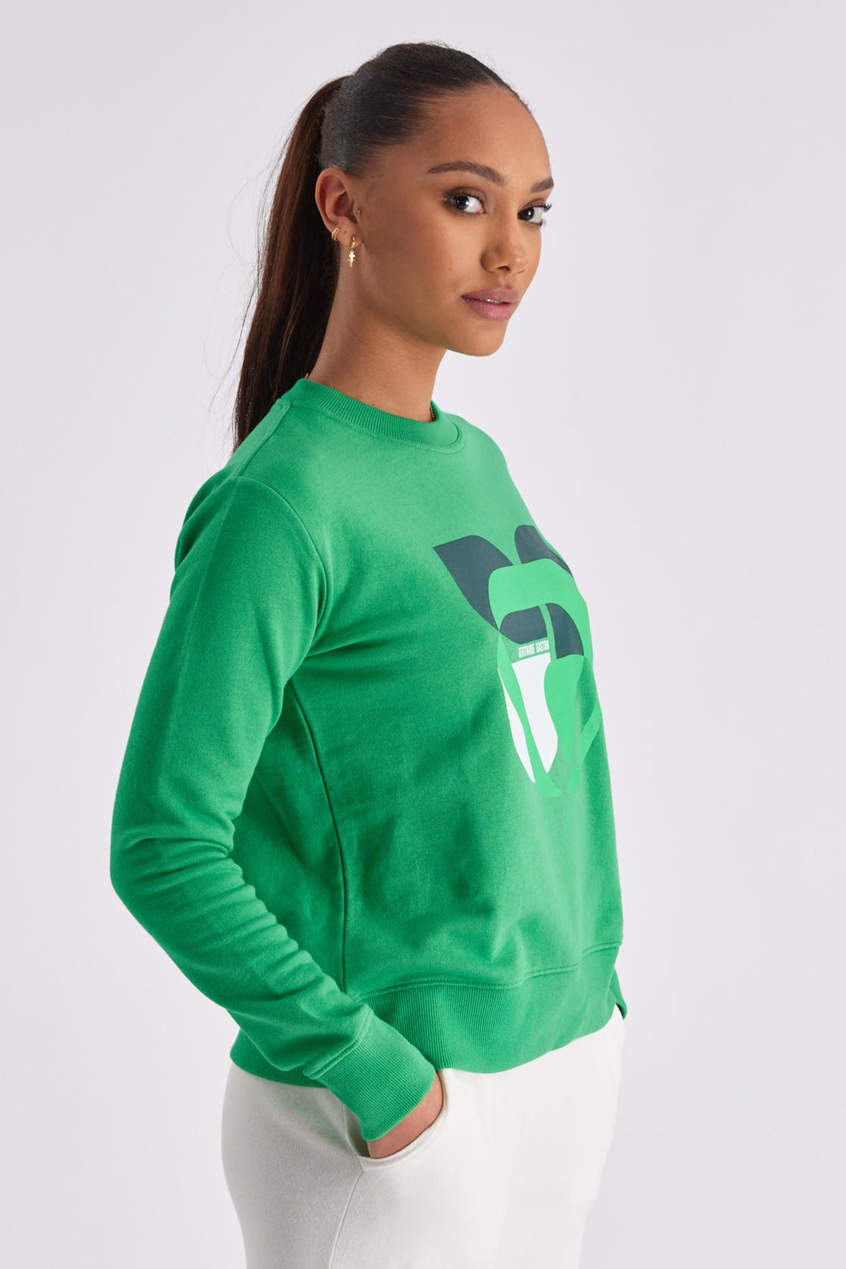 Printed sweatshirt Ella Green