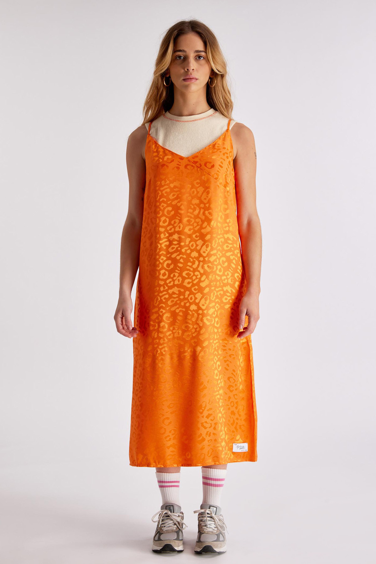 Flowing dress Galith Orange