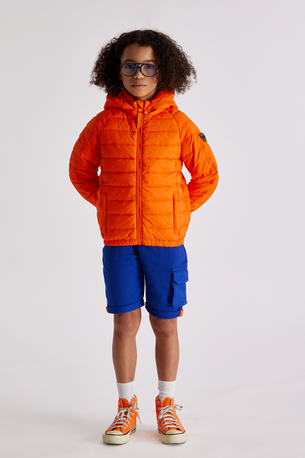 Ultra-light padded jacket Little Jacques Orange