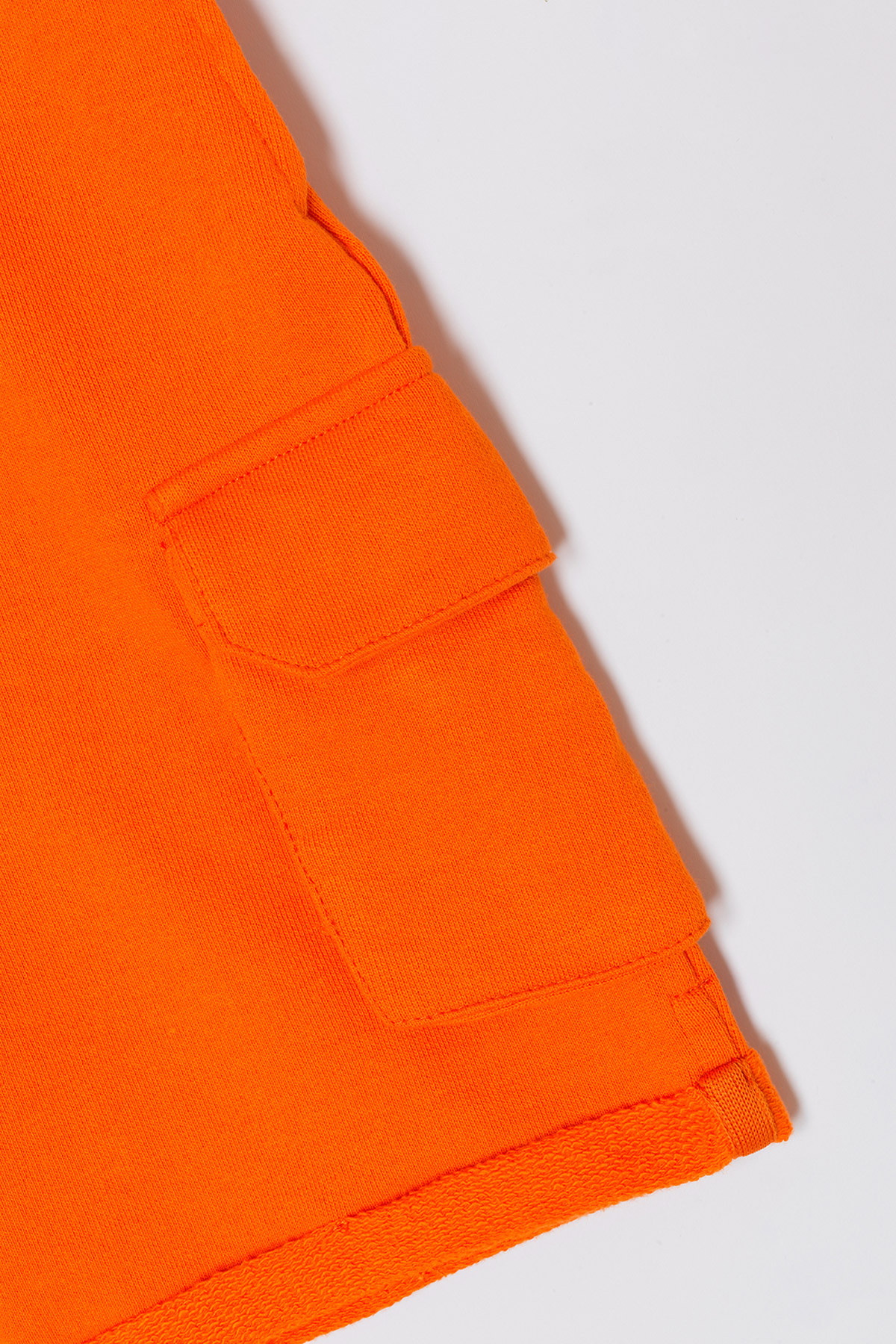 Little Ivan Orange Fleece Shorts