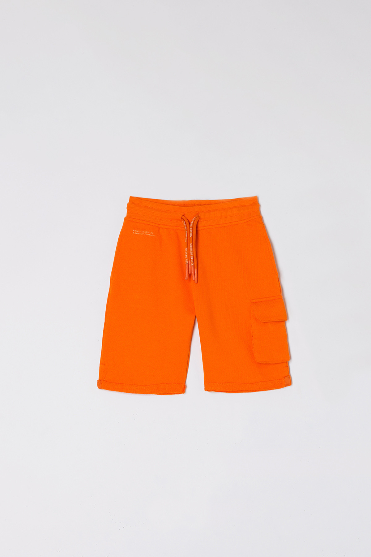 Little Ivan Orange Fleece Shorts